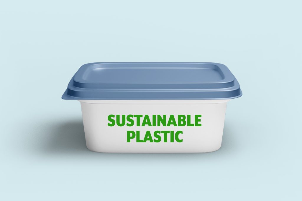 Sustainable plastic food packaging