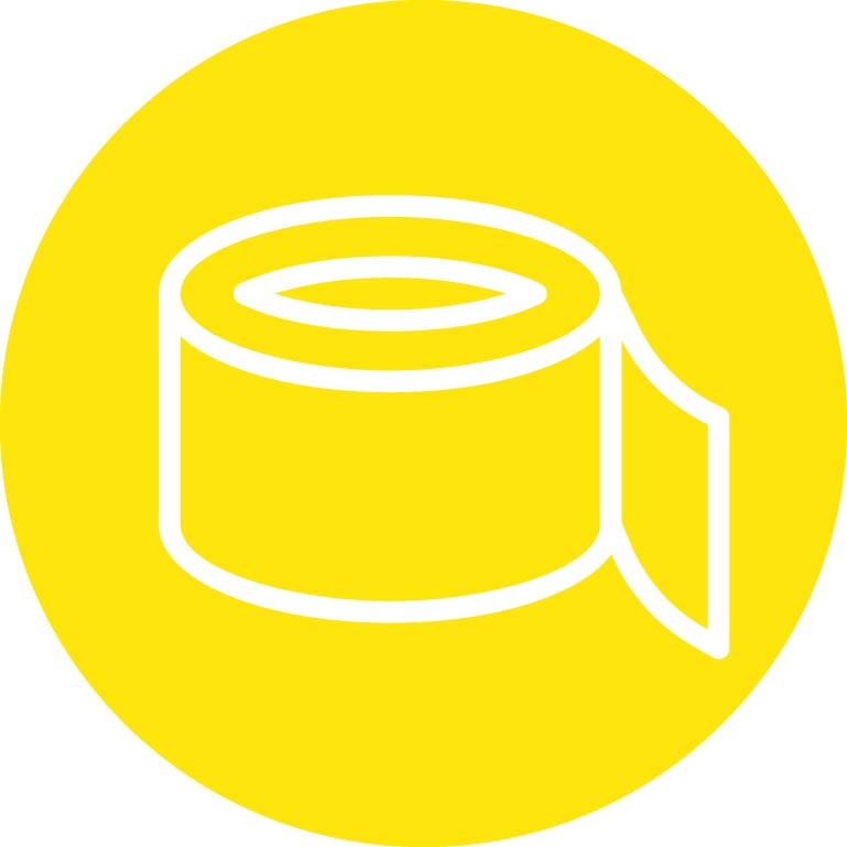 Tape yellow graphic